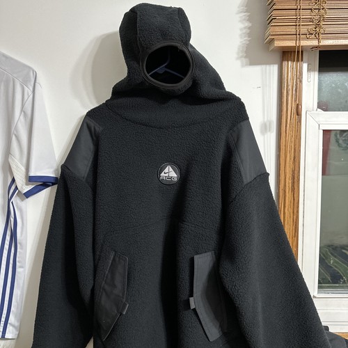 Nike ACG Vintage Sherpa Balaclava Black Hoodie Ninja Fleece | eBay