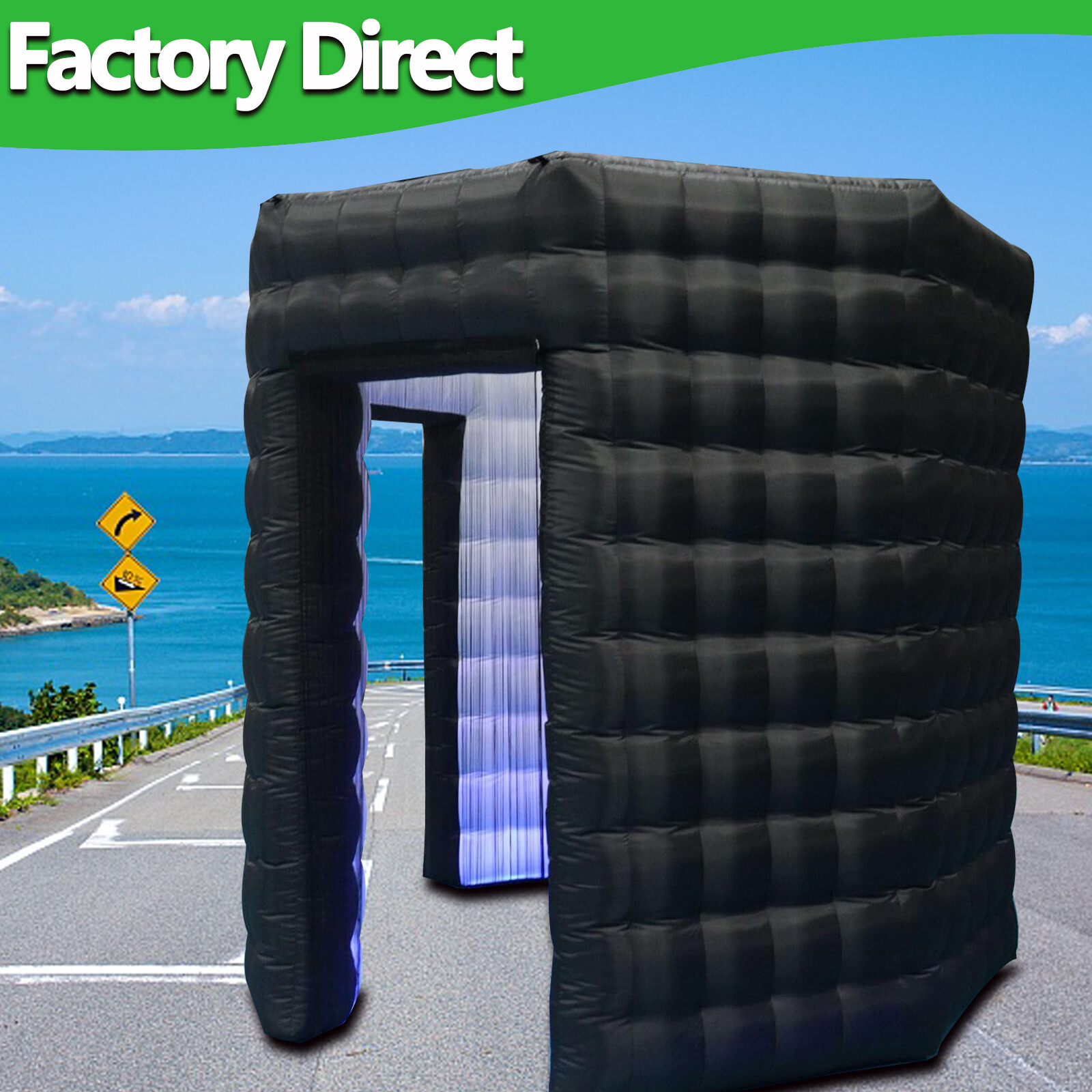 Inflatable Photo Booth Backdrop LED Enclosure Tent for Event Show Party Birthday