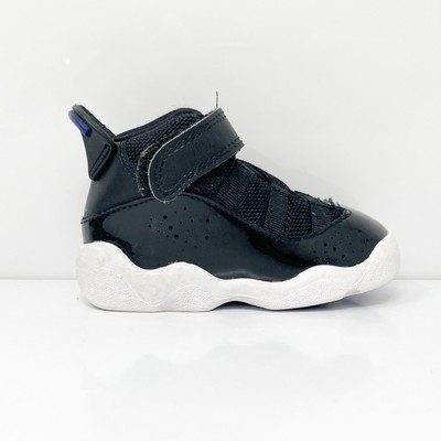 

Nike Boys Air Jordan 6 323420-016 Черные баскетбольные кроссовки, размер 4C, Черный, Air Jordan 6