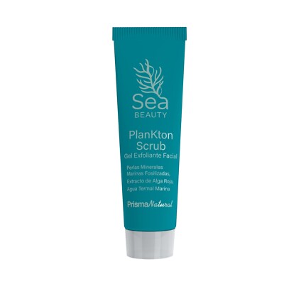 Sea Beauty Plankton Scrub, Marine Exfoliant Facial Gel, Powerful Detox Red Algae