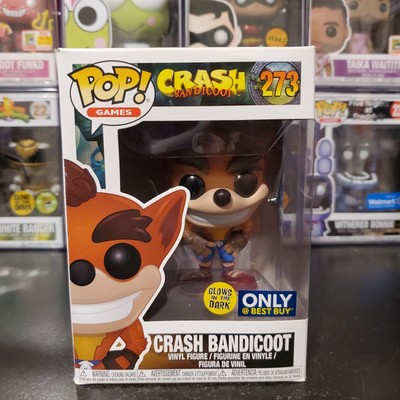 Funko Pop! Crash Bandicoot #273 Glow GITD Best Buy Exclusive With Protector