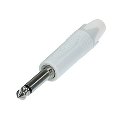Neutrik NP2X-WT, Weißer Klinkenstecker, Kabelstecker, Geeignet für Audio- und Mu