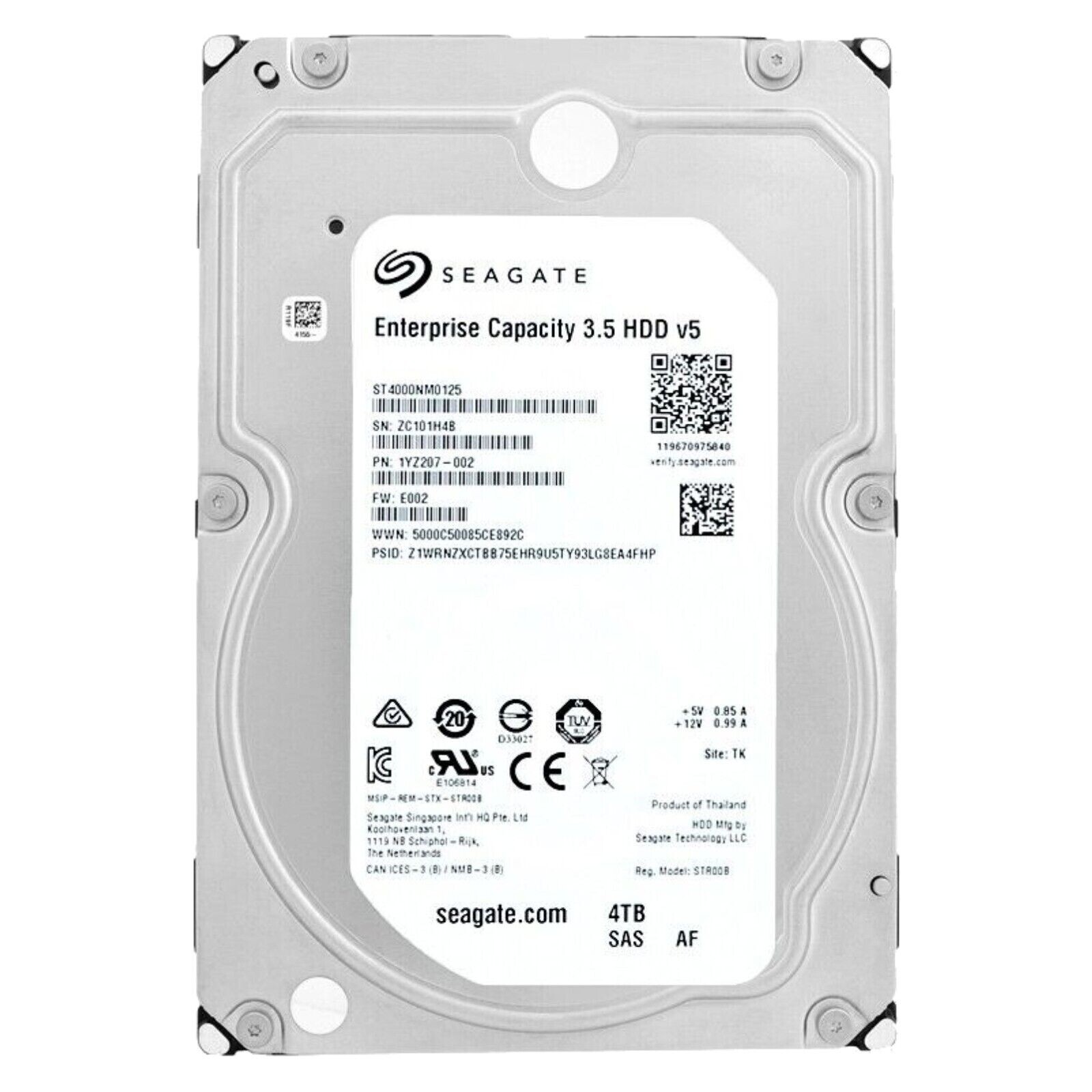 [SAS] SEAGATE 3.5インチHDD 4TB 4台セット SAS] SEAGATE 3.5インチHDD 4TB 4台セット