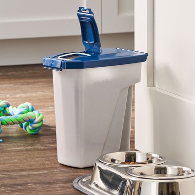 Extra-Large, 50 lb Plastic Pet Food Storage Container with Locking Lid