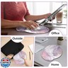 KONVINIT Ergonomic Mouse Pad with Wrist Rest, Purple Mousepad with Non-Slip Rubber Base and Smooth Surface, Small Mouse Pads for Desk, Office Desk Accessories