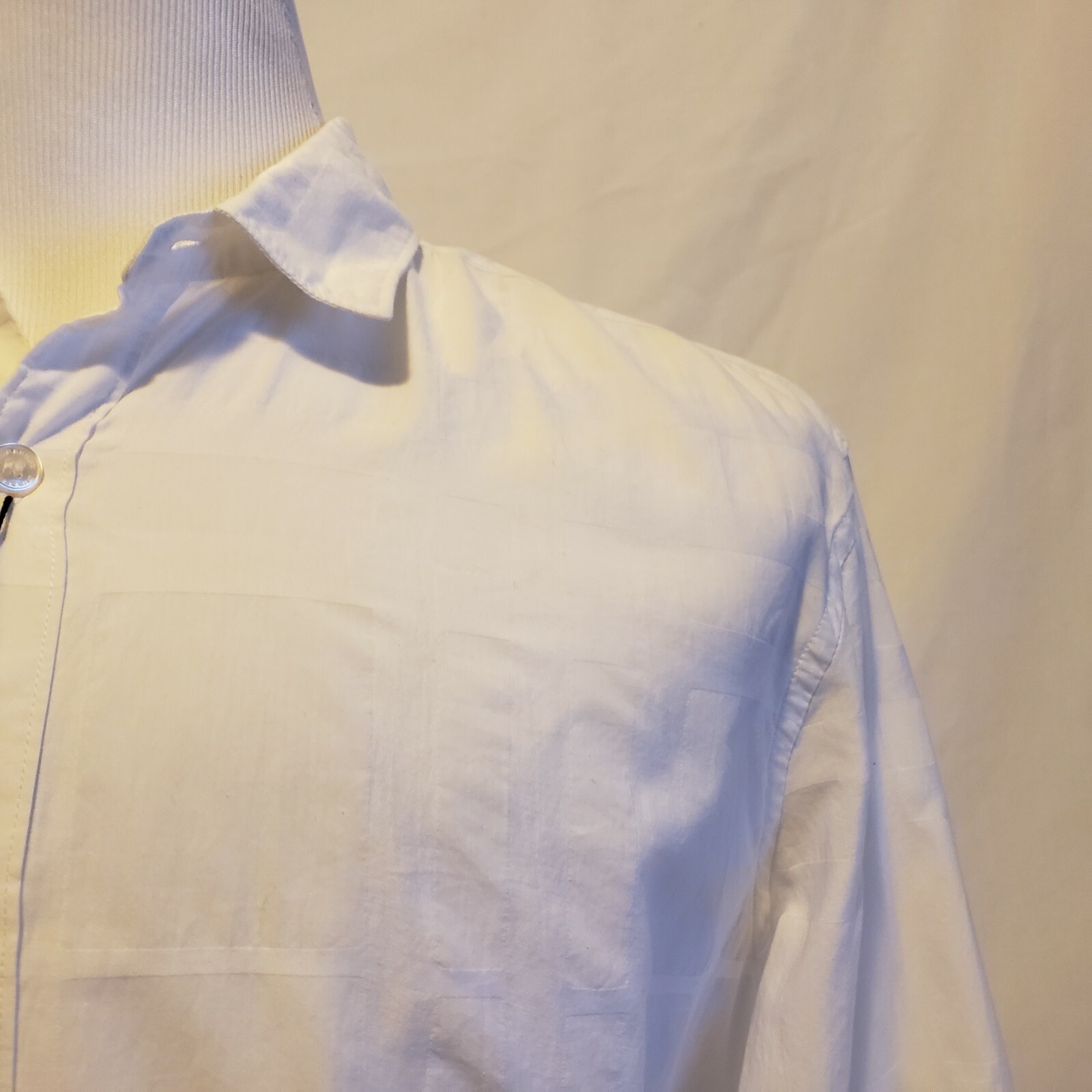 Burberry Brit size XL mens Solid White Long sleeve shirt With TAGS