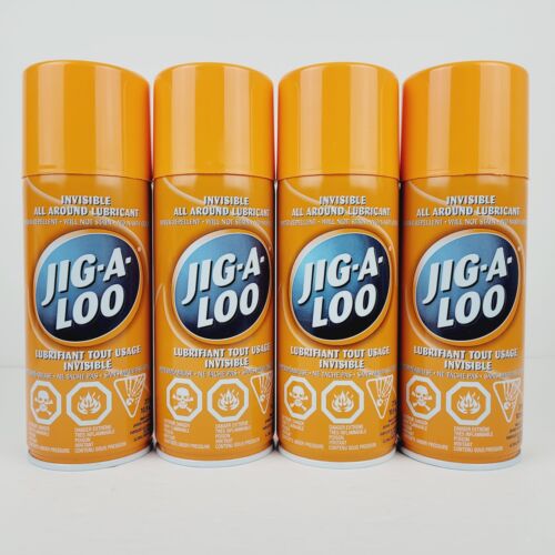 4x Jig-A-Loo 10.9 oz Invisible Silicone Spray All Around Lubri...