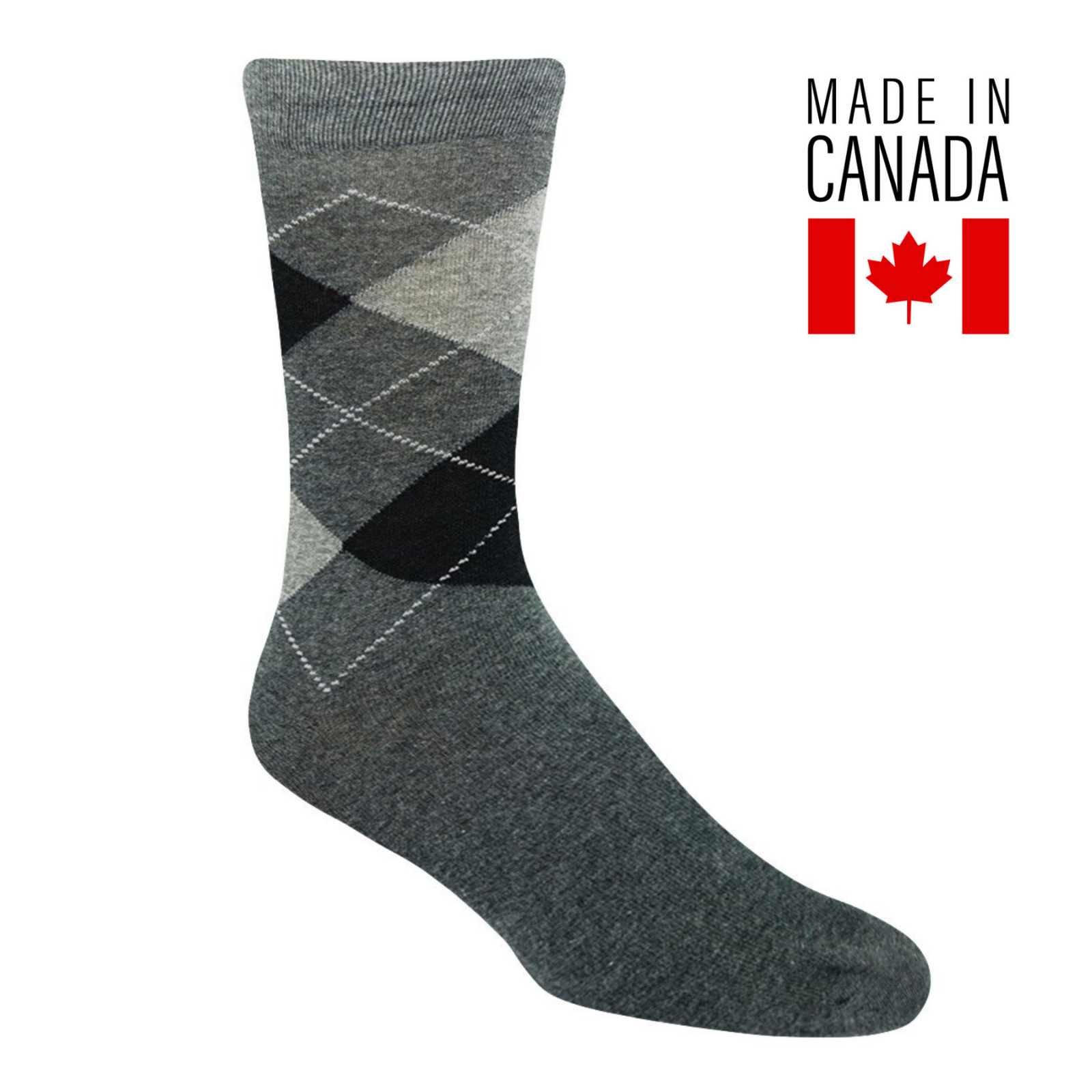 ARGYLE COTTON CREW SOCK BY VAGDEN - CLEARANCE (3 PAIRS)