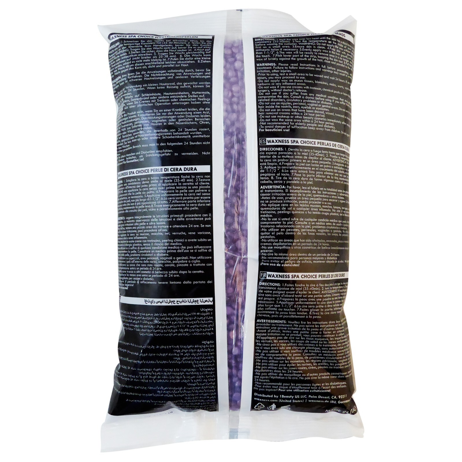 Waxness Tourmaline Demi Creamy Hard Wax Beads 2.2 lb / 1 kg Made in Italy