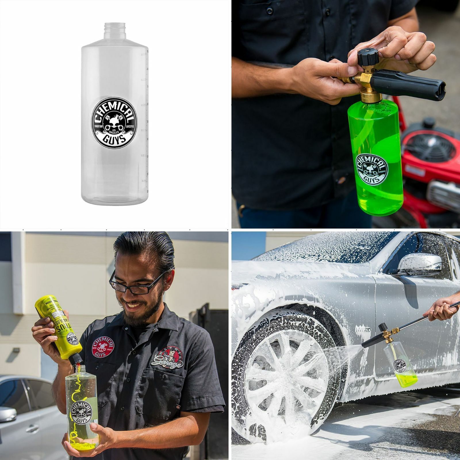 Heavy Duty Hd Torq Foam Cannon Replacement Soap Bottle Large 32 Oz