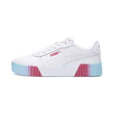

Большие кроссовки PUMA Carina 2.0 Fade для девочек, White - white/white/sunset pink, Для детей