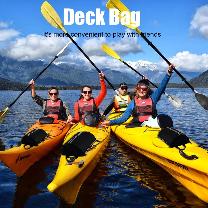 Durable Paddle Deck Storage Bag Stand Up Waterproof Kayak Mesh Deck Zipper Bag