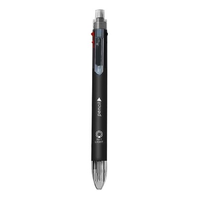 2pcs 5-In-1 Multicolor Pen in One Ballpoint Pen Retractable Ball Point Pens 