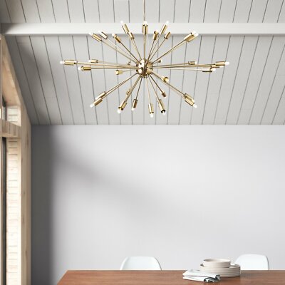 36 Light Sputnik Sphere Chandelier Modern Brass Large handmade Chandelier