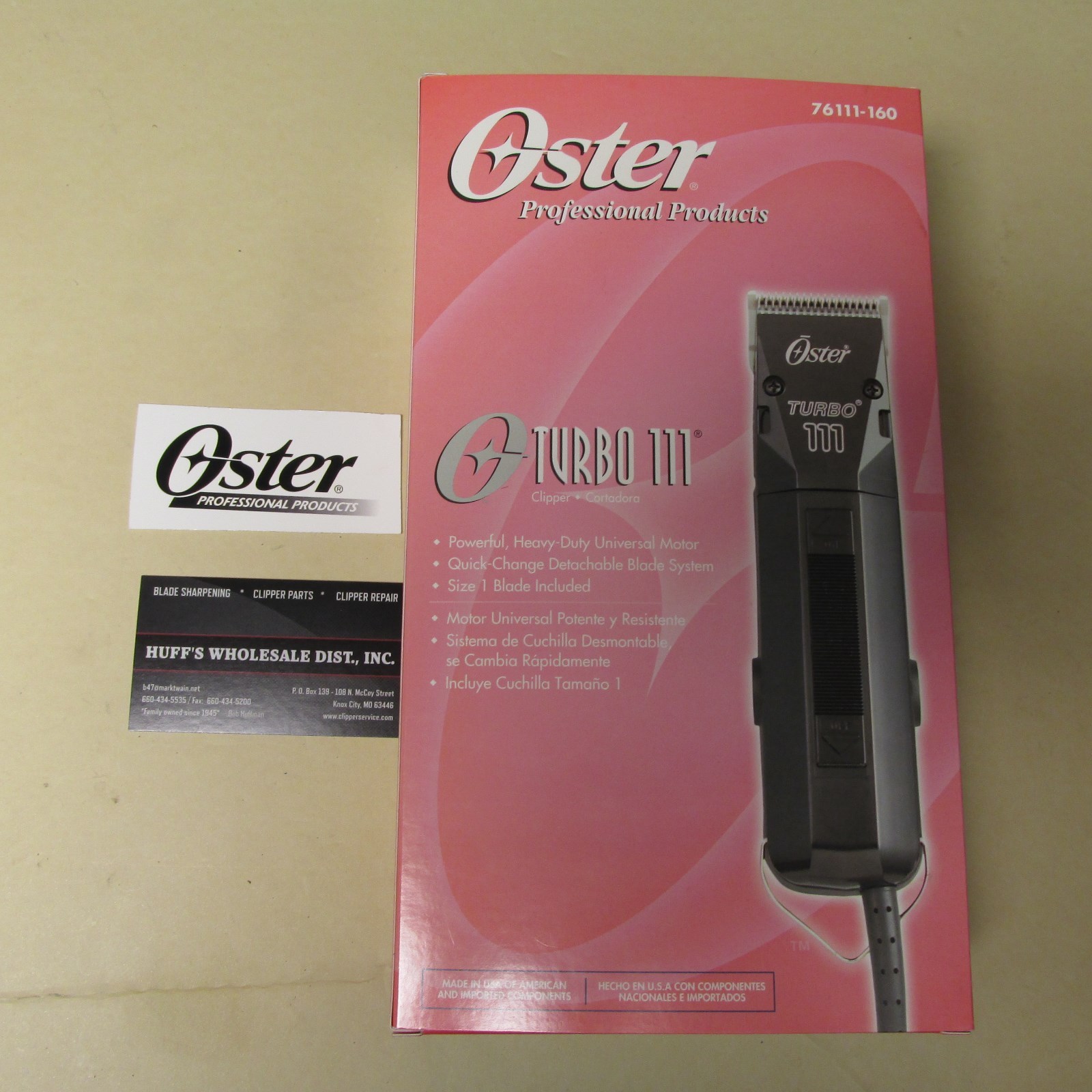 Oster  Turbo 111 Universal Clipper with detachble blade size 1  Model 076111-160
