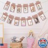 CZBZYMYYY First Birthday Decorations for Baby from Newborn to 12 Months, 1st Birthday Photo Banner Baby Monthly Milestone, Party Hanging Supplies for Girls Boys (Rose Gold)