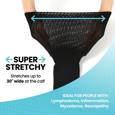 Bariatric Socks Extra Wide Diabetic Socks for Women Lymphedema Socks Extra Wi...