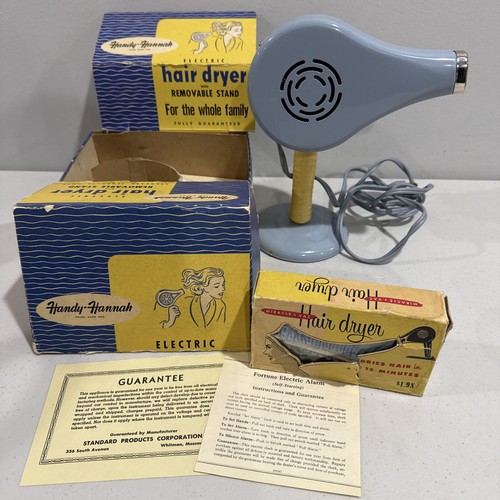 レトロドライヤーHandy-Hannah Electric Hair Dryer Vintage Handy Hannah Electric Hair Dryer w/ Box (Pg14E) | eBay