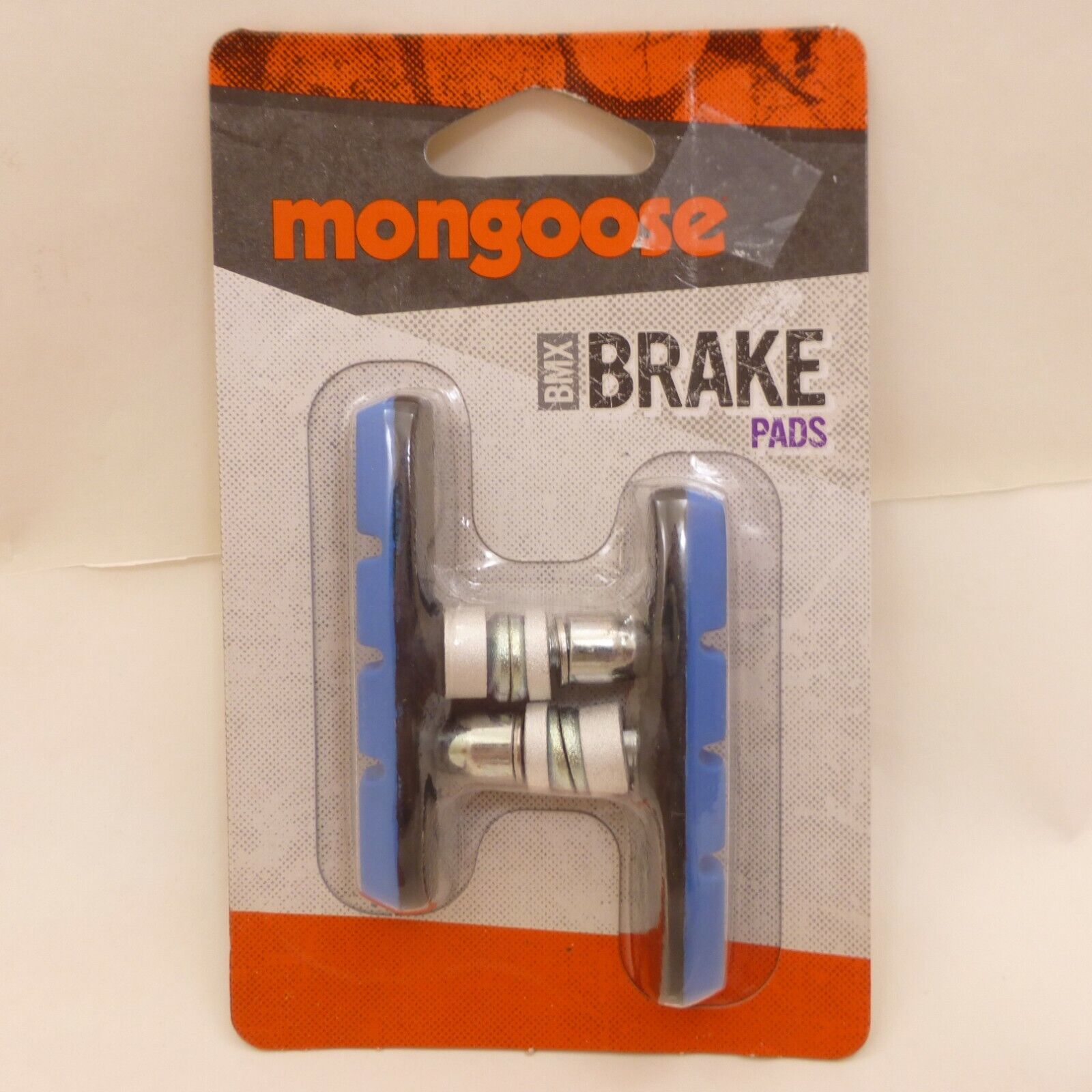 New BLUE Mongoose BMX Bicycle BRAKE PAD SET Linear Pull 2 PADS