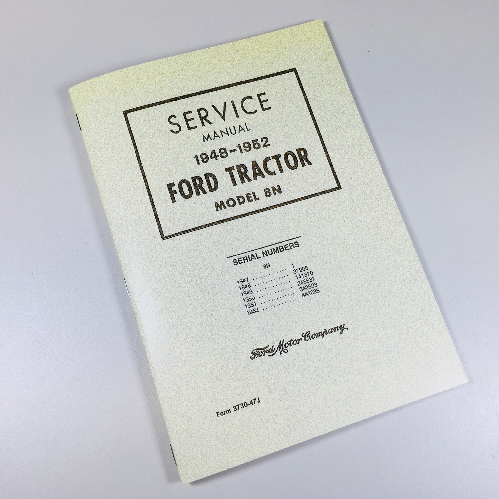 FORD 8N TRACTOR SERVICE REPAIR MANUAL FACTORY SHOP CHASSIS 19