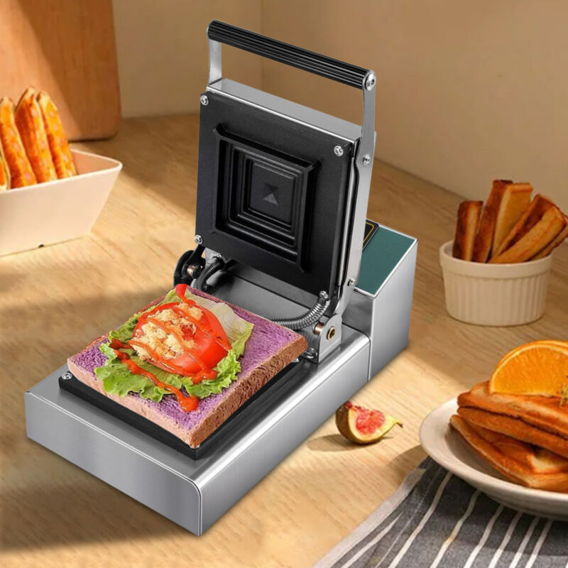 Commercial Panini Grill Electric Sandwich Panini Maker For Hamburger Steak Bacon