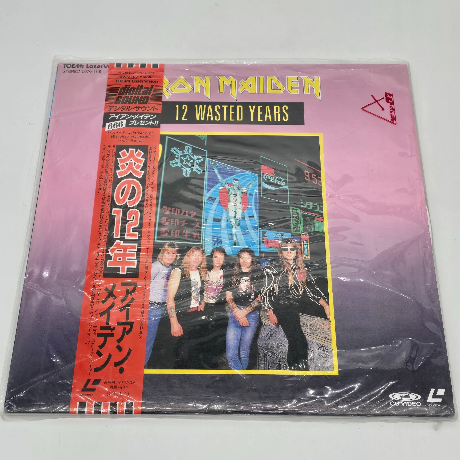 LASERDISC アイアン・メイデン 炎の12年 L0701119 PICTURE MUSIC /00600 IRON MAIDEN 12 Wasted Years JAPAN Laser Disc LD L070-1119 w