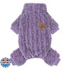 XPUDAC Dog Sweater, Dog Winter Clothes for Small Medium Dogs Girl Boy Ultra Soft and Warm Fleece Pet Pajamas for Winter Christmas(Purple-X-Small)
