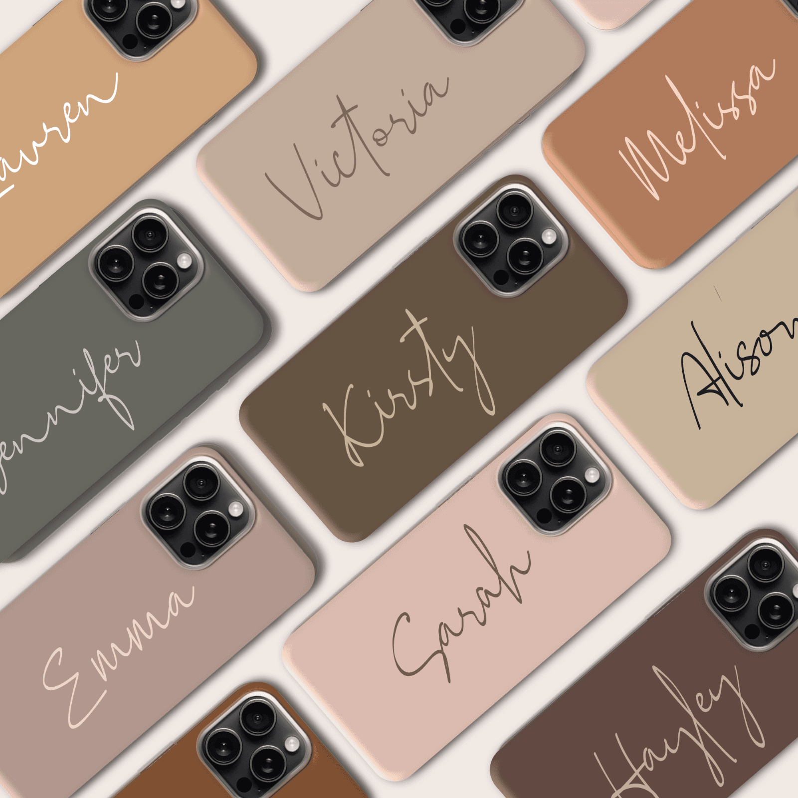 Personalised Phone Case for iPhone 15 14 11 12 13  XR Silicone Cover Custom Name