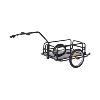 Aosom Bike Cargo Trailer, Bicycle Trailer, Heavy-Duty Bike Wagon Cart, Foldab...