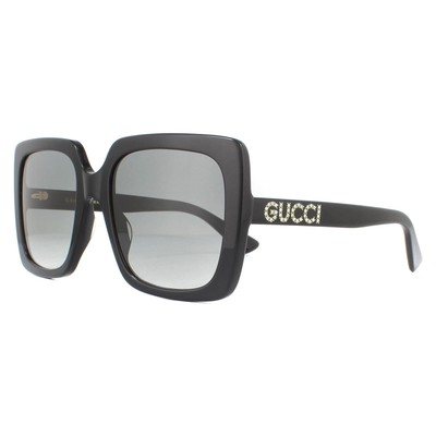 Pre-owned Gucci Sunglasses Gg0418s 001 Black Gray Gradient