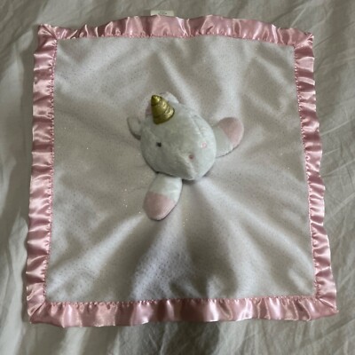 Cloud Island Pink Unicorn Lovey Baby Security Blanket 14''x14''