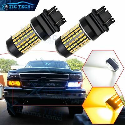 Switchback LED Turn Signal Light Bulb for Chevy Silverado 1500 1999-2013 3157 2x