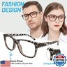 WEMOOTANTS 4 Pack Reading Glasses 3.5 for Women Men, Large Square Readers 350 Tortoise Frame with Spring Hinge, Mens Designer Reader Glasses 1.00 1.25 1.50 1.75 2.00 2.25 2.50 2.75 3.00 3.50 4.00