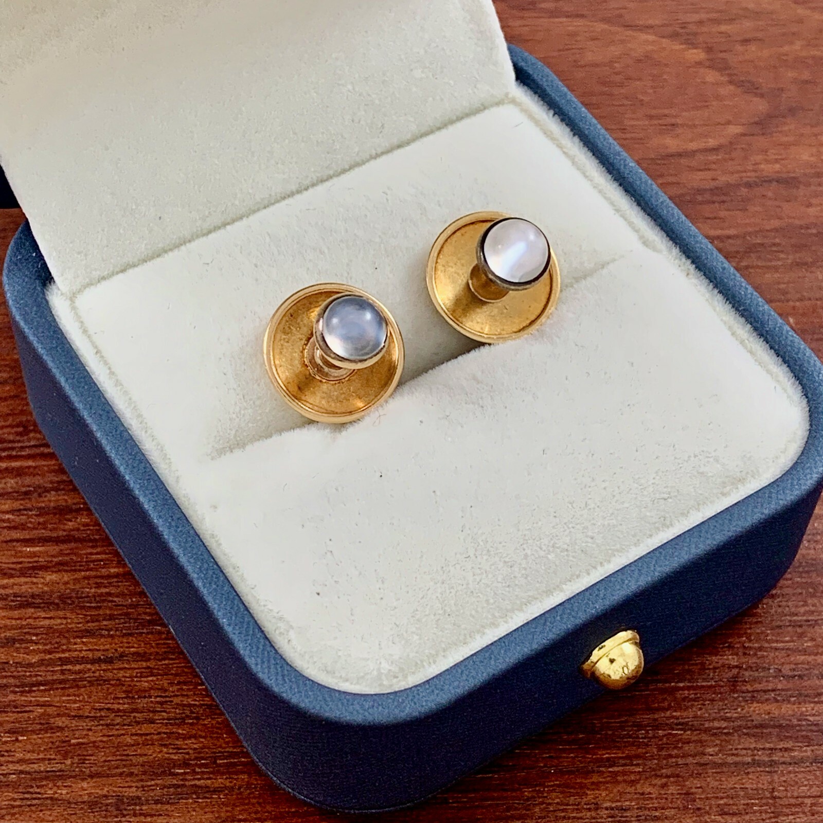 ANTIQUE TIFFANY & CO. 18K YELLOW GOLD & MOONSTONE BUTTONS のeBay公認海外通販｜セカイモン