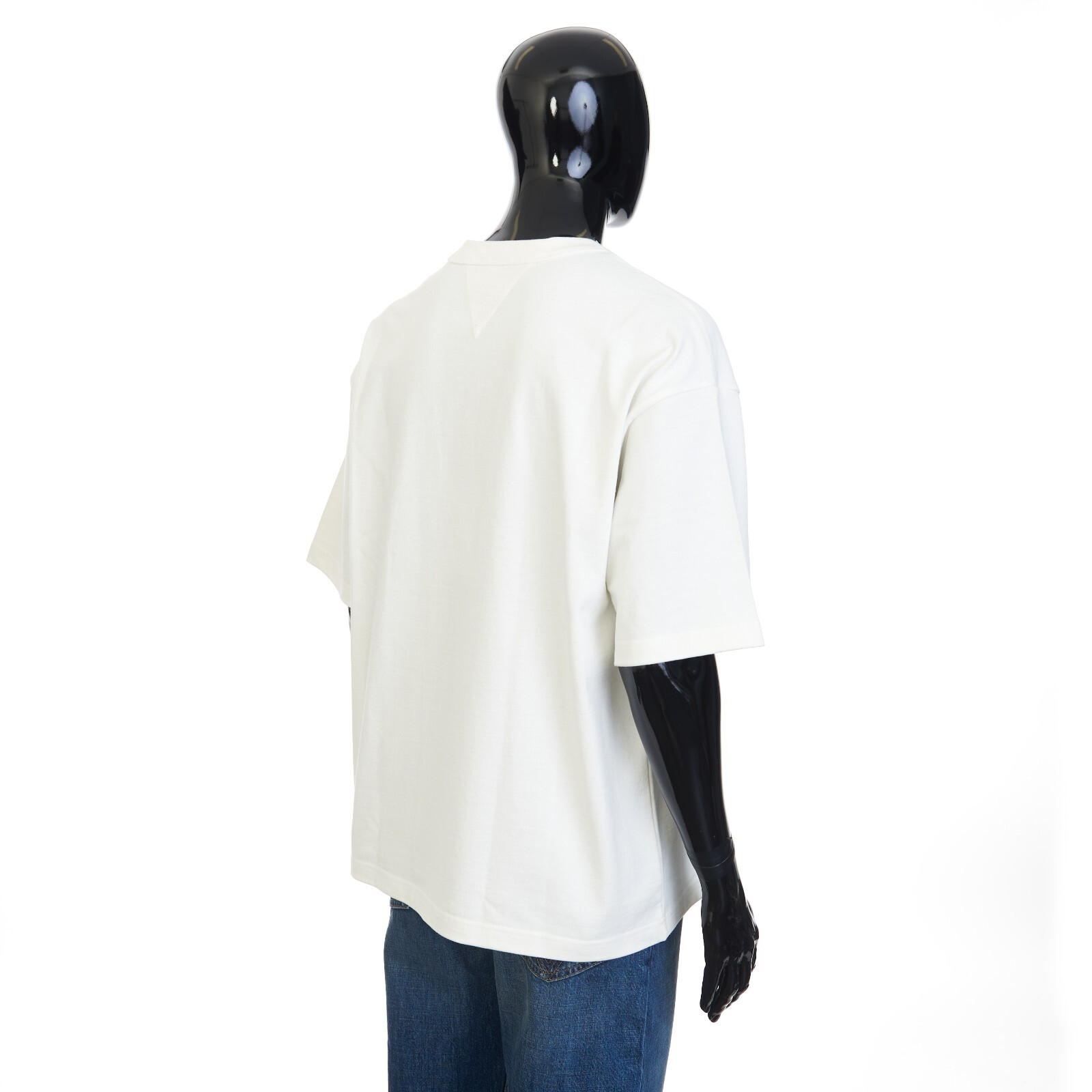 Pre-owned Bottega Veneta 550$ Chalk White T-shirt - Japanese Jersey, Pocket, Loose Fit