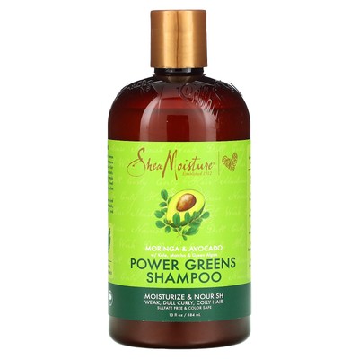 Шампунь Power Greens, моринга и авокадо, 13 жидких унций (384 мл)