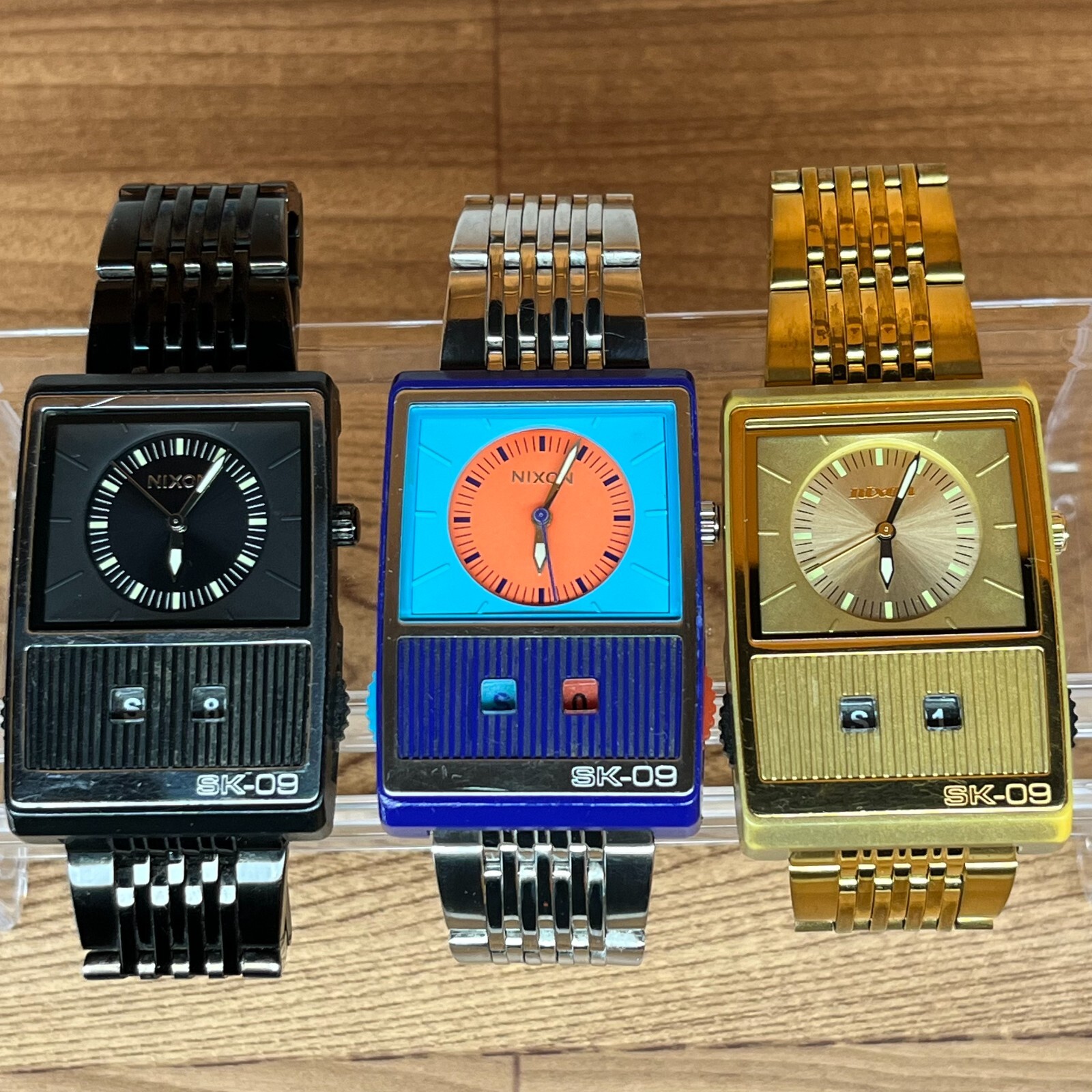 Nixon The Score SK-09 Blue/Orange & Black & Gold Set of 3 Rare Working condition | eBay Nixon The Score SK-09 Blue/Orange & Black & Gold Set of 3 Rare Working condition | eBay