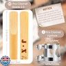 Treela Clarinet Ligature 2.5 Bb with 20 Pcs Clarinet Reeds Adjustable Screws Reeds for Clarinet Replacement Supply Use, Mouthpiece Not Included
