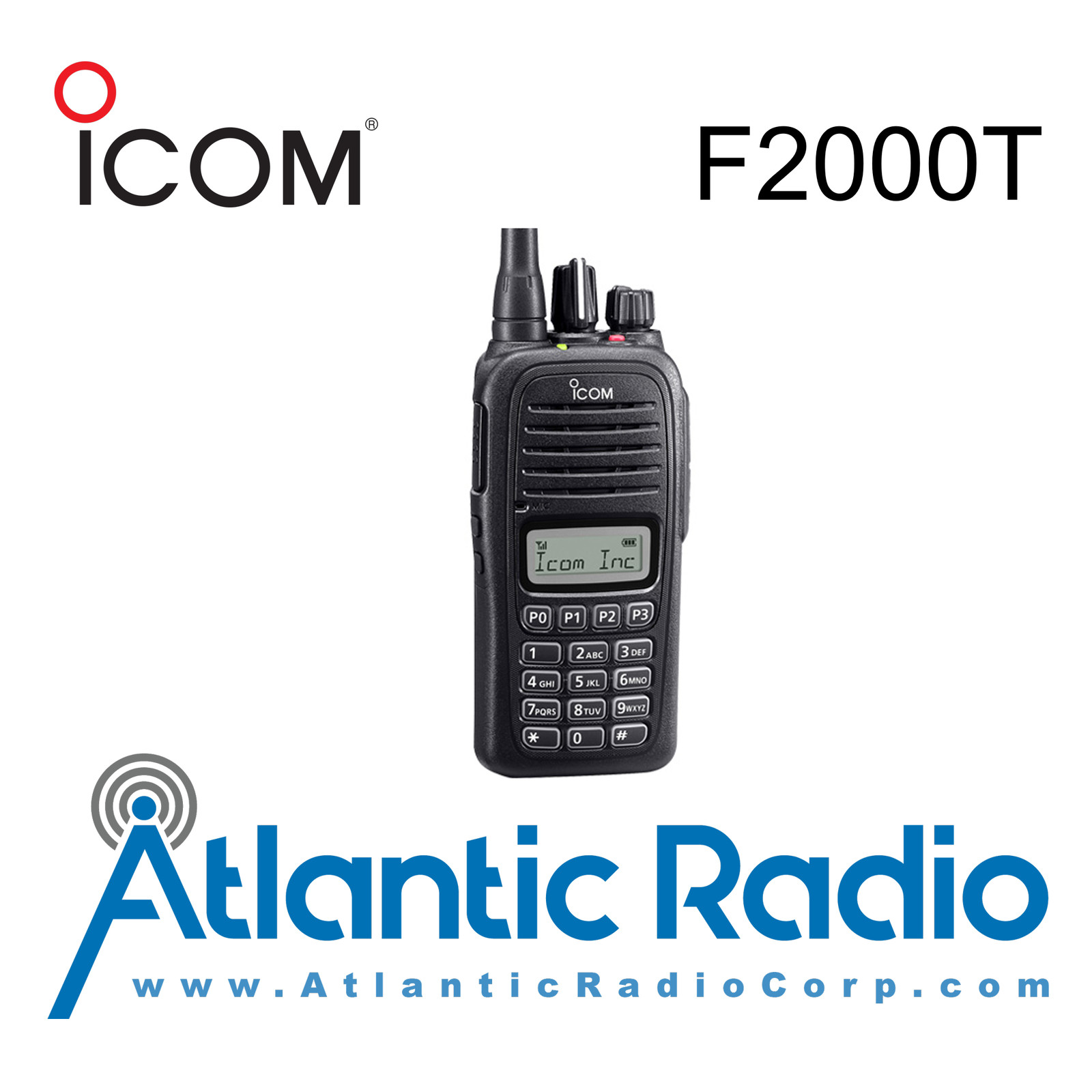Icom IC-F2000T Handheld Portable Radio - UHF (450-512) - Full Keypad & Display - Picture 1 of 1