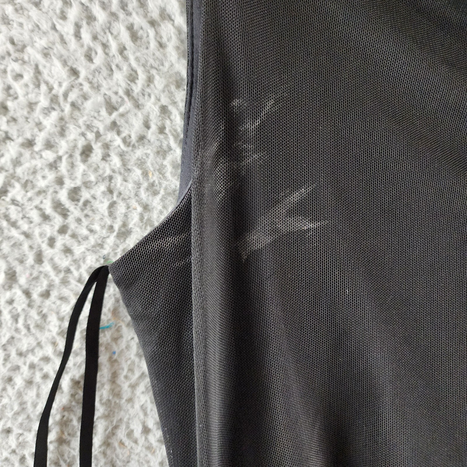 Donna Morgan Asymmetric Neck Side Pleat Maxi Dress Women's 8 Black Side Zipped - Picture 5 of 18