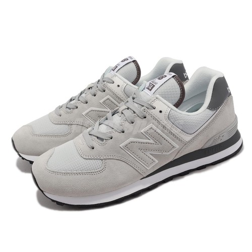 

New Balance 574 NB Серо-белые мужские унисекс повседневные туфли для образа жизни U574GS2-D, Серый, 574