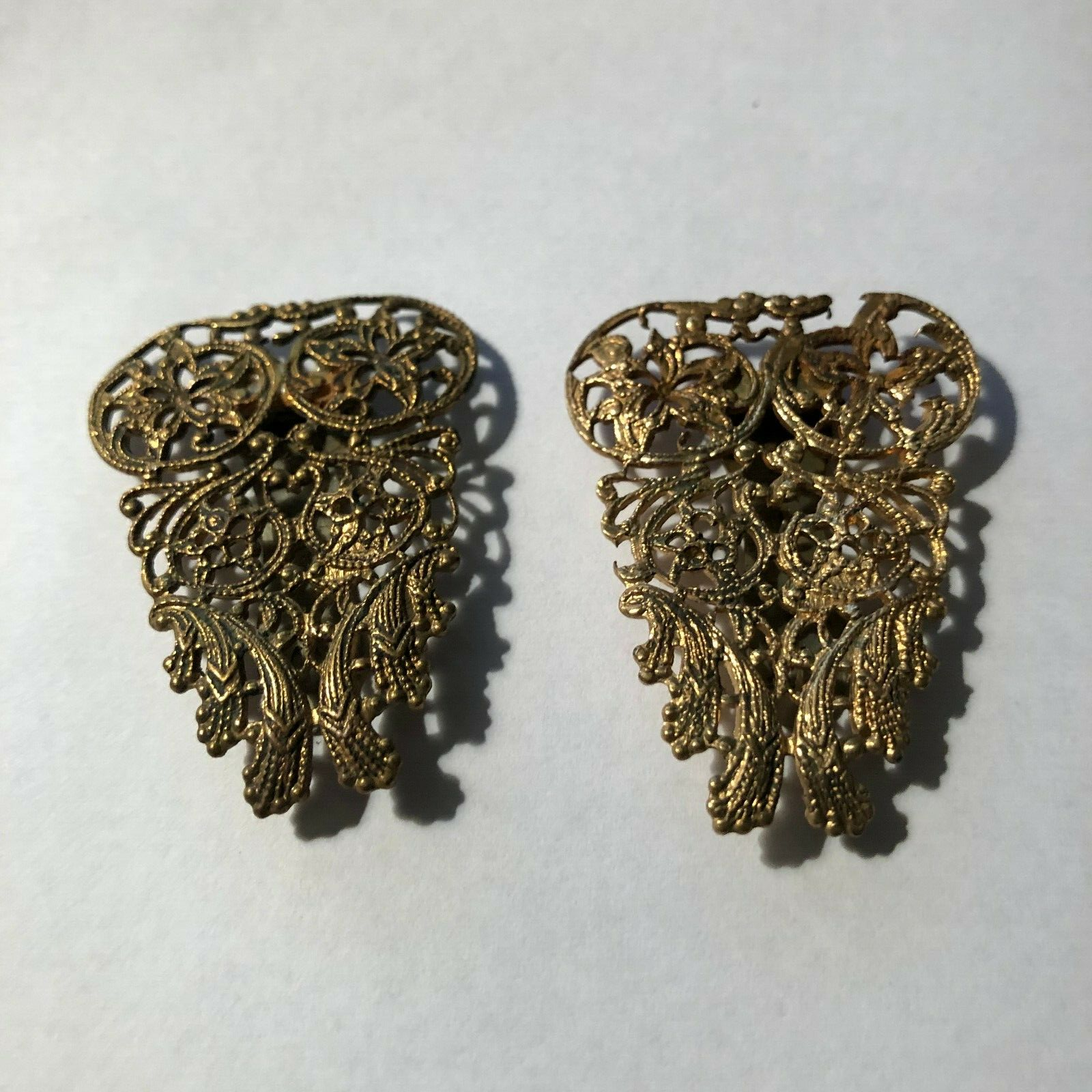 Vintage Ladies Shoe Buckles Metal