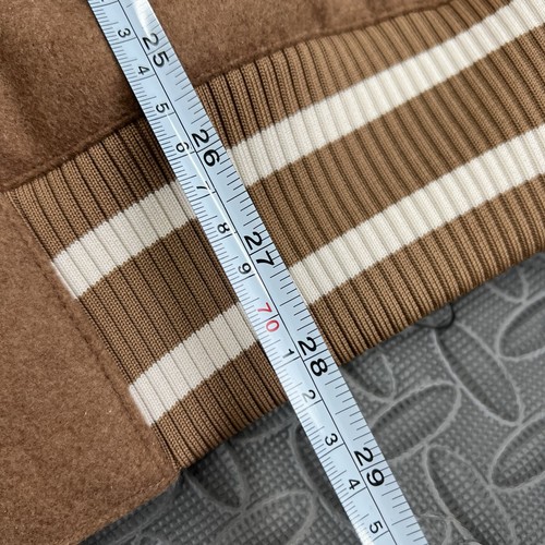 JORDAN TRAVIS SCOTT X JORDAN VARSITY JACKET SIZE LARGE MENS ANTIQUE BROWN