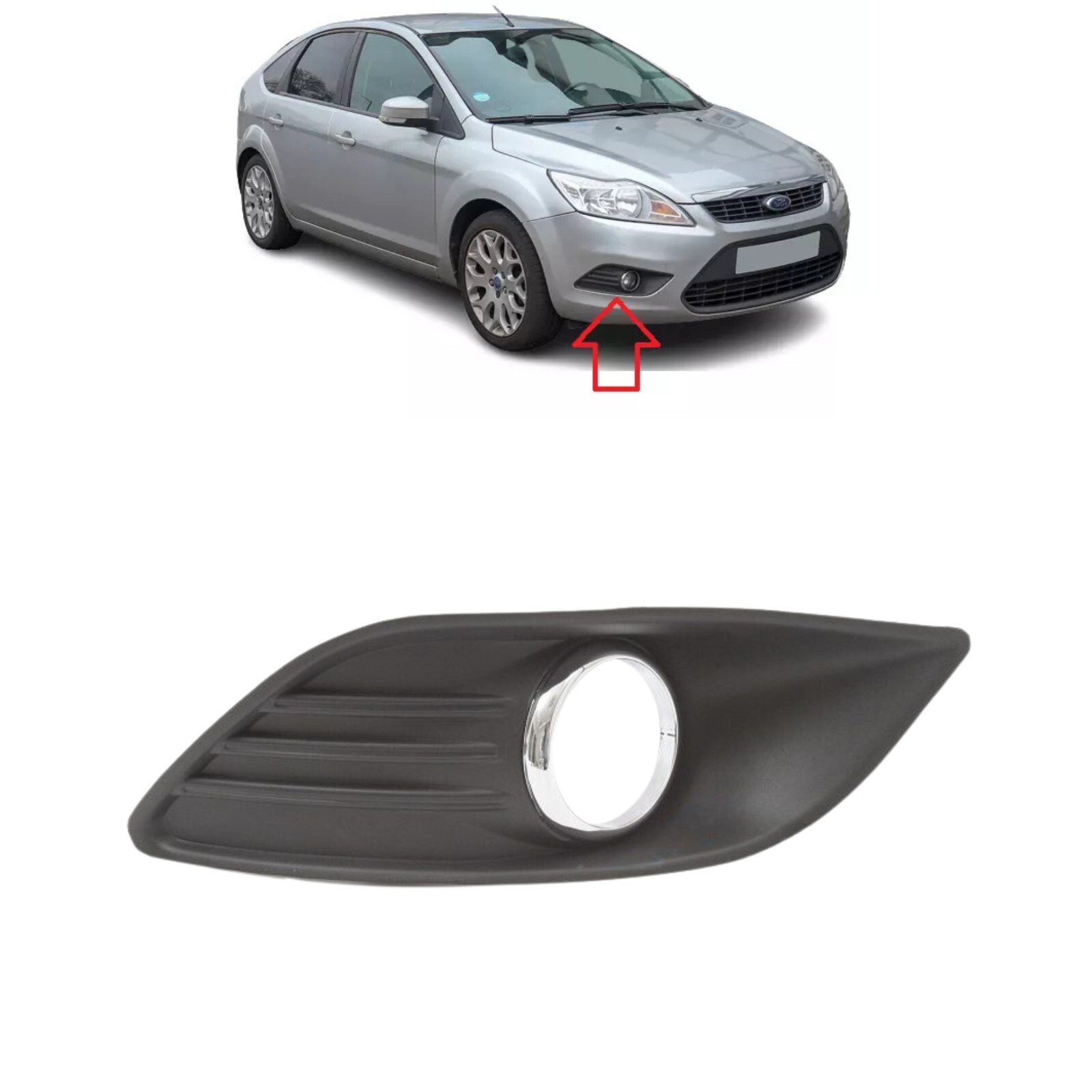 Front Bumper Right Fog Lamp Grille Frame Fits Ford Focus MK2 04-12 1528560