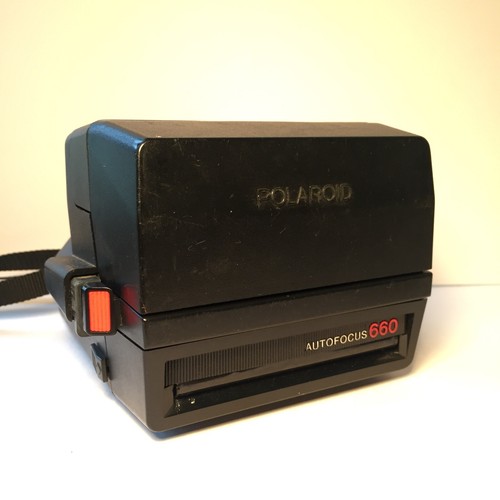 Vintage Polaroid 660 Autofocus Instant Film Camera, Tested Expired Film Included
