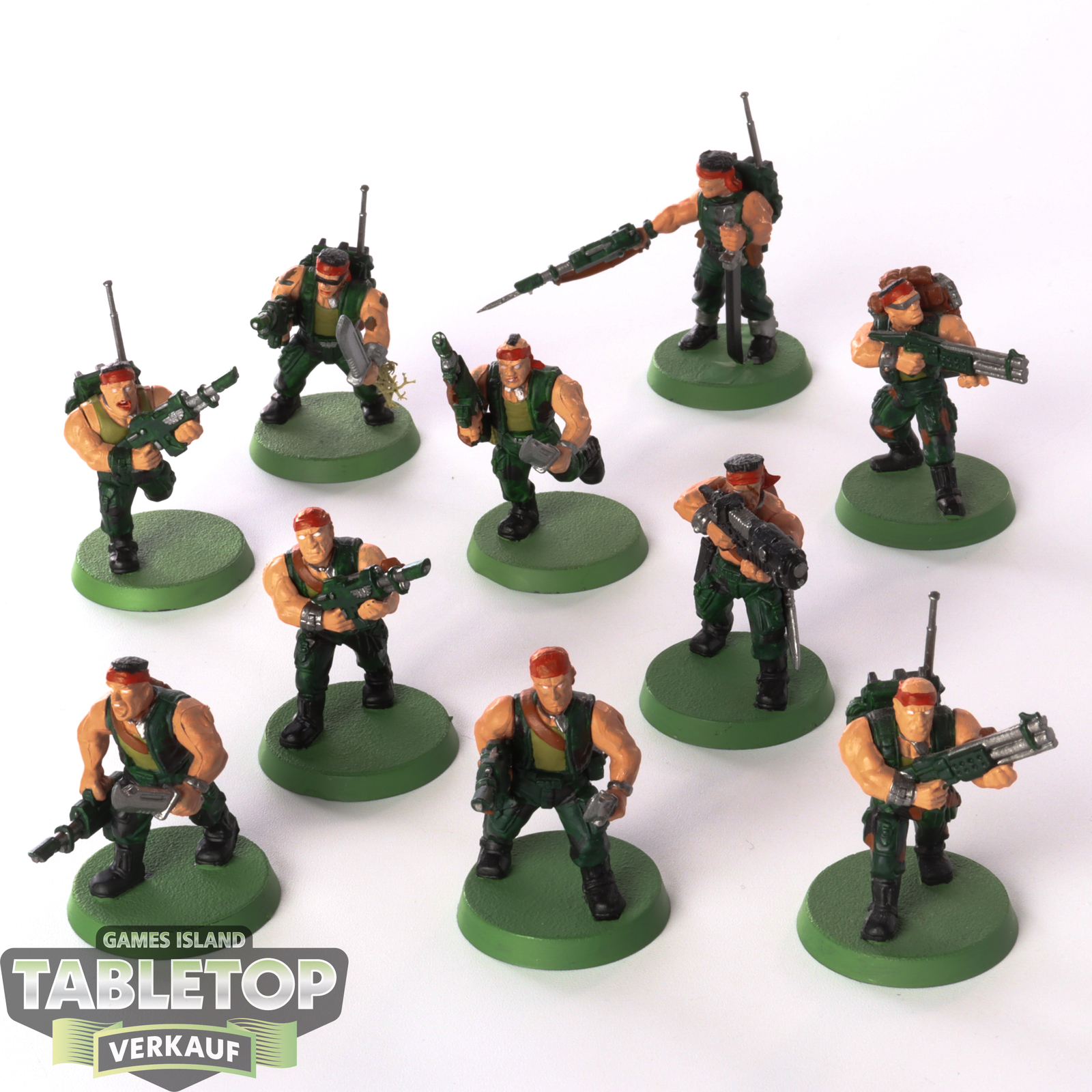 Astra Militarum - 10 - Catachan Jungle Fighters - bemalt