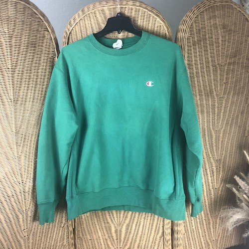 Vintage 80's Champion Reverse Weave Adult X-Large Green | eBay