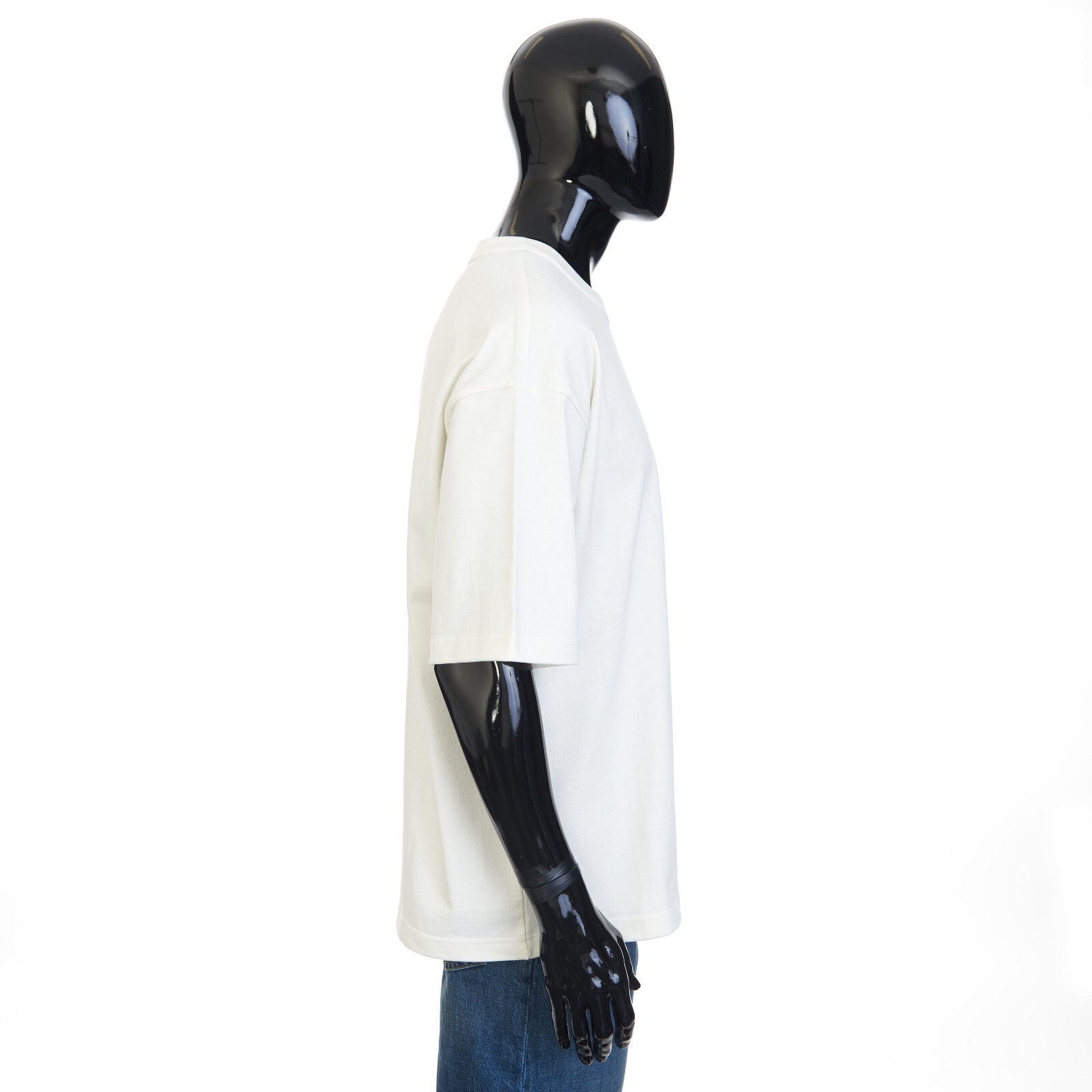 Pre-owned Bottega Veneta 550$ Chalk White T-shirt - Japanese Jersey, Pocket, Loose Fit