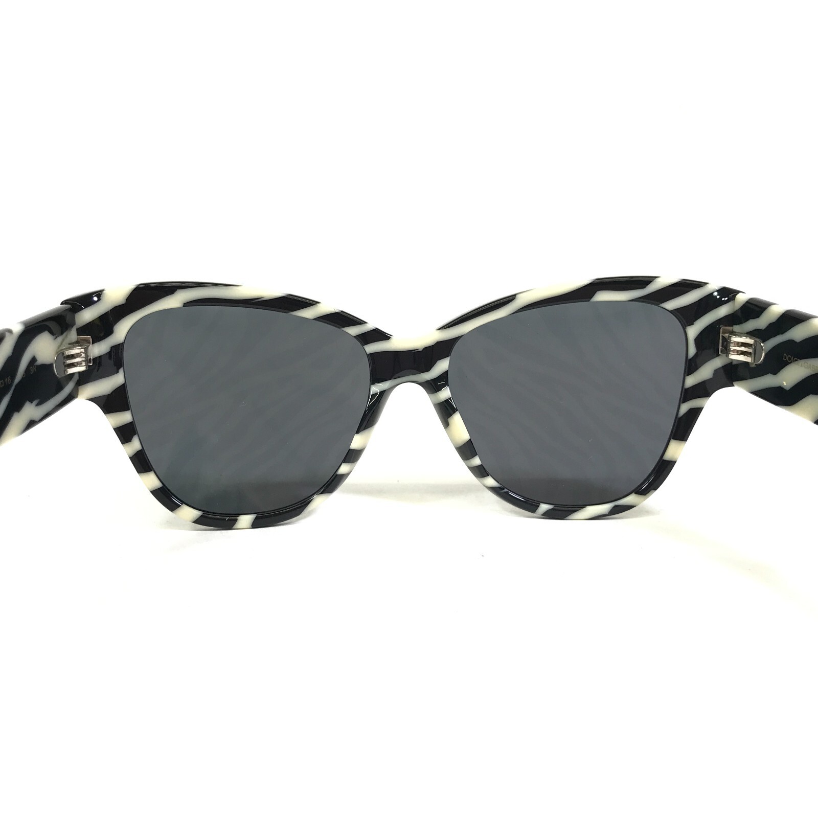 Pre-owned Dolce & Gabbana Dolce And Gabbana Sunglasses Dg4449 3450/p Black On Zebra With Zebra Lenses