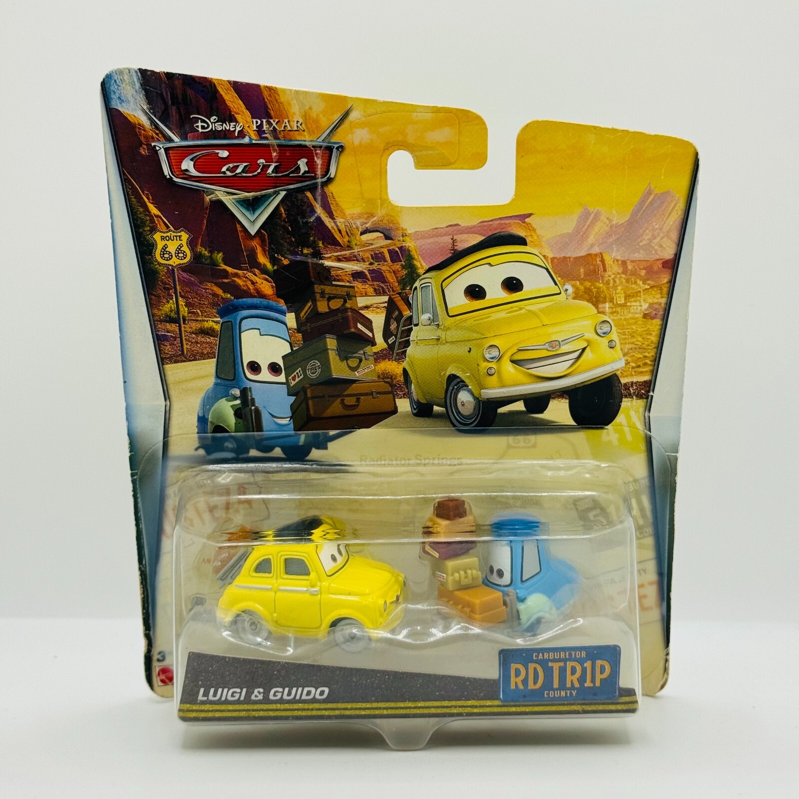 rd tr1p ロードトリップ ルイジ　グイド カーズ ミニカー Disney Pixar Cars - ROAD TRIP LUIGI & GUIDO RD TR1P - 1:55